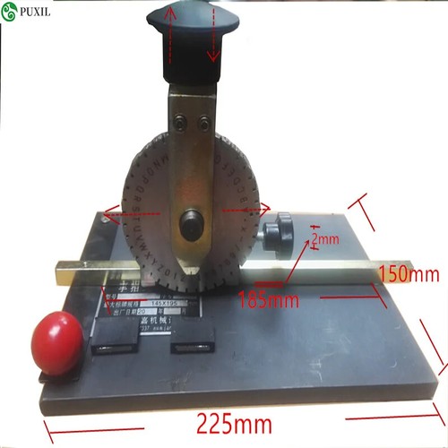 Manual Marking Machine Metal Plate Printer Handheld Label Stamping ...
