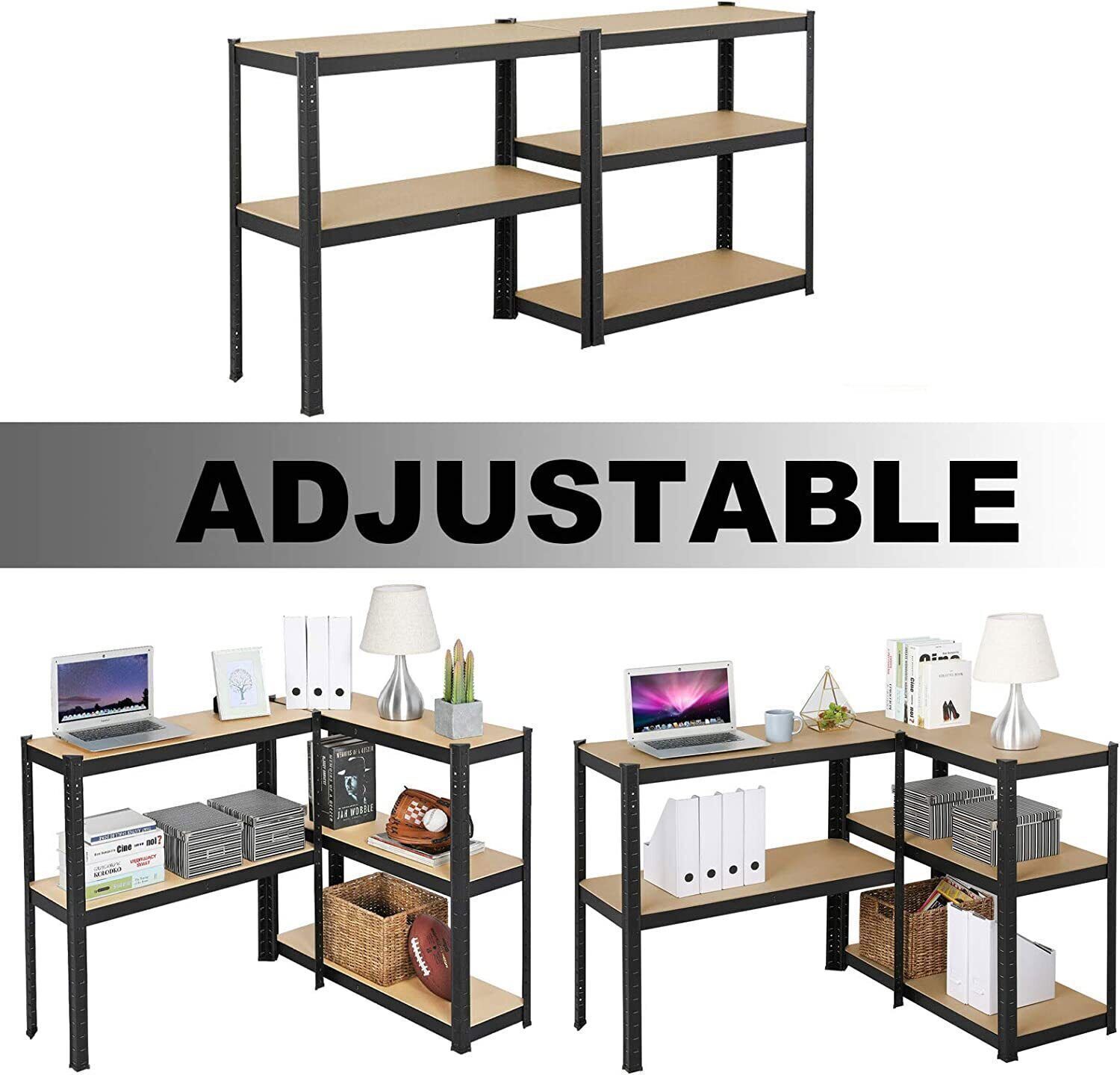 Heavy Duty Garage Storage 5Tier Shelf Adjustable Freestanding Shelves