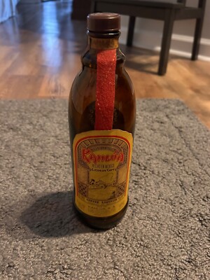 Vintage KAHLUA coffee Liqueur Bottle- empty-4/5 qt- Paper Label