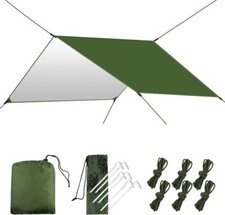 3x3M Camping Hammock Tent Tarp Rain Fly Cover Shelter Lightweight Waterproof Mat