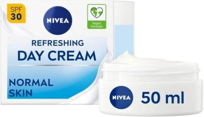NIVEA Refreshing Day Cream 50ml Day Cream Enriched with Vitamin E SPF 30 UK