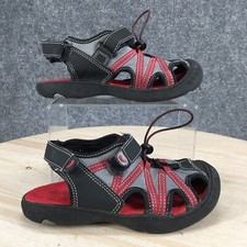 Roebuck  Co Sandals Youth 1 Stevie Sport Fisherman Slingback Black Fabric