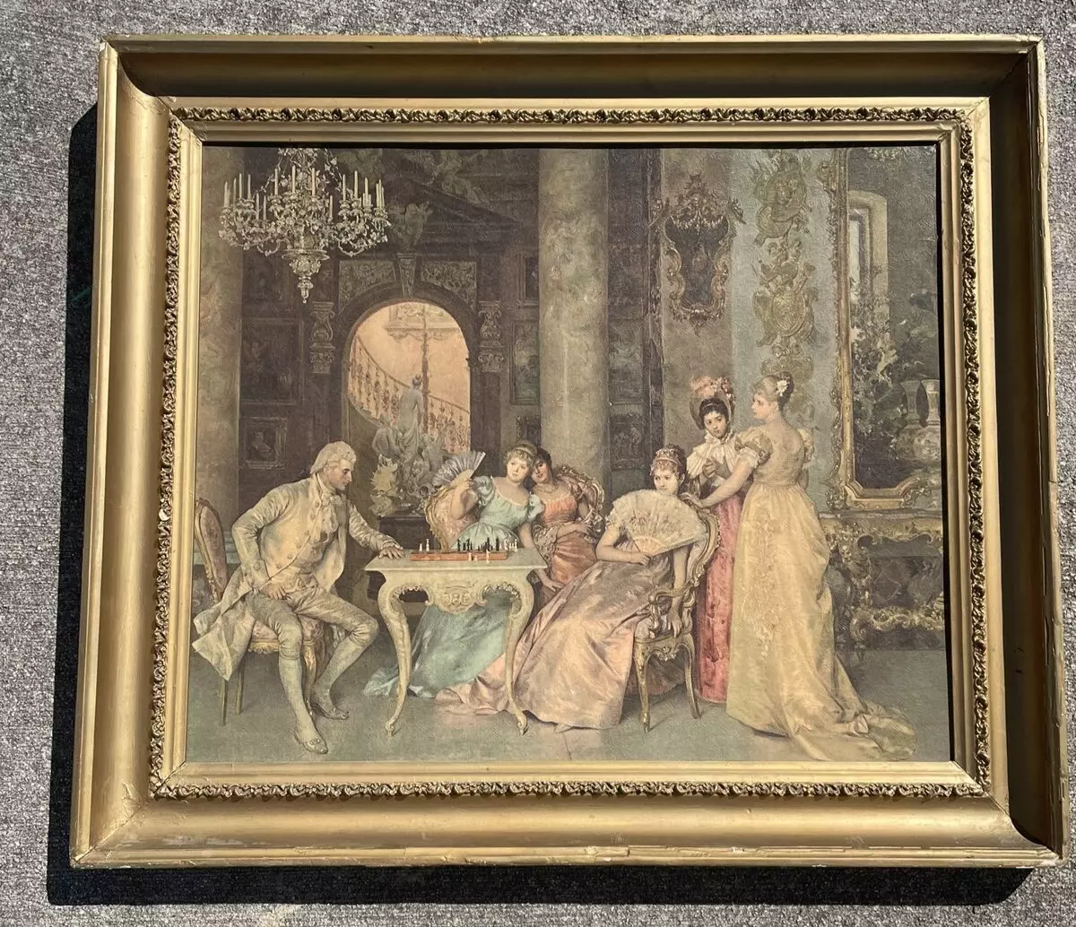 Francesco Beda The Chess Game painting