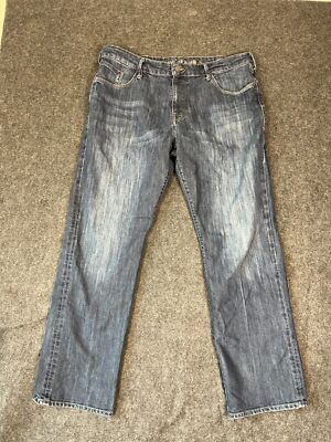 Mavi Jeans Mens 38 X 32 Mid-Rise Matt Relaxed Straight Leg Rinse Wash Blue Denim