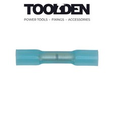 Image of Sealey BTSB100 Heat Shrink Butt Connector Terminal Ø5.8mm Blue Pack of 100