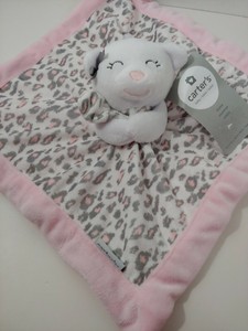 carter's pink bear security blanket