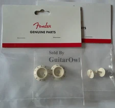 Fender Strat S-1 Volume Switch Knobs and Caps Parchment 0059267049 0059266049