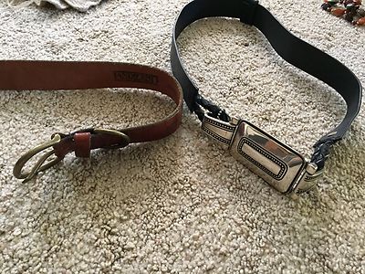 Vintage Olga Santini Black Italian Leather & Sterling Silver Belt Olga Santini | Accessories | Vintage Olga Santini Black  main image 2