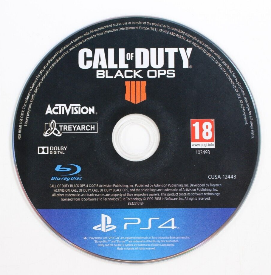 Call of Duty: Black Ops 4 - Sony PlayStation 4 Game - Disc Only
