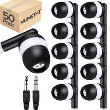 MUMSTHT 50 Pack Bulk Kids Earbuds for Classroom,Student Wired in Ear Headphon...