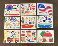 Vintage Mrs. Grossman  s Sticker Lot  Summer  9 sheets