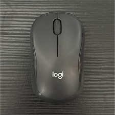 Logitech Wireless Optical Mouse USB Receiver Scroll Wheel 3 Buttons Black