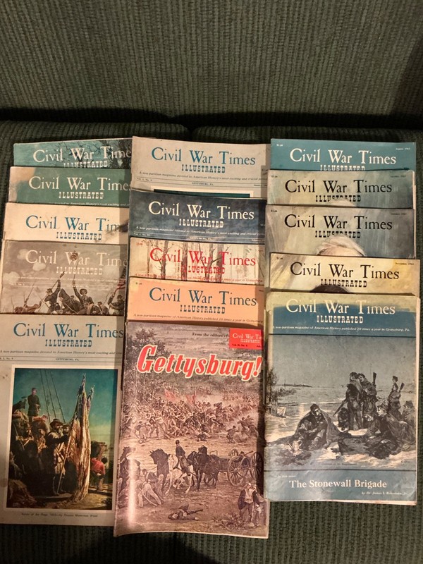 15 Civil War Times Illustrated magazines 1962-1963