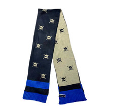 Gap Kids Skull Knit Scarf Blue Galaxy Gray Y2K Goth Retro Cozy Winter Unisex Kid