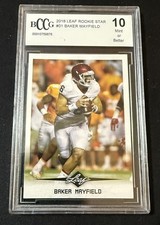 2018 Leaf Star Baker Mayfield RC #1 Sooners BCCG 10 Rookie Browns! Bucs!