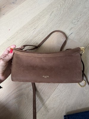 Alaia Le Click Brown Leather Purse Small