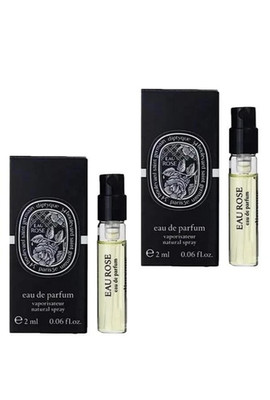 2 x Diptyque EAU Rose EAU De Parfum Spray Sample Size 2ml Each