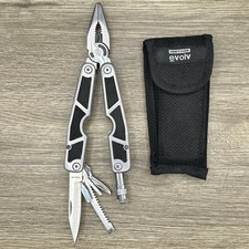 Vtg 11-in-1 Craftsman EVOLV 10314 Multi-Tool Pliers Folding Knife Light Sheath