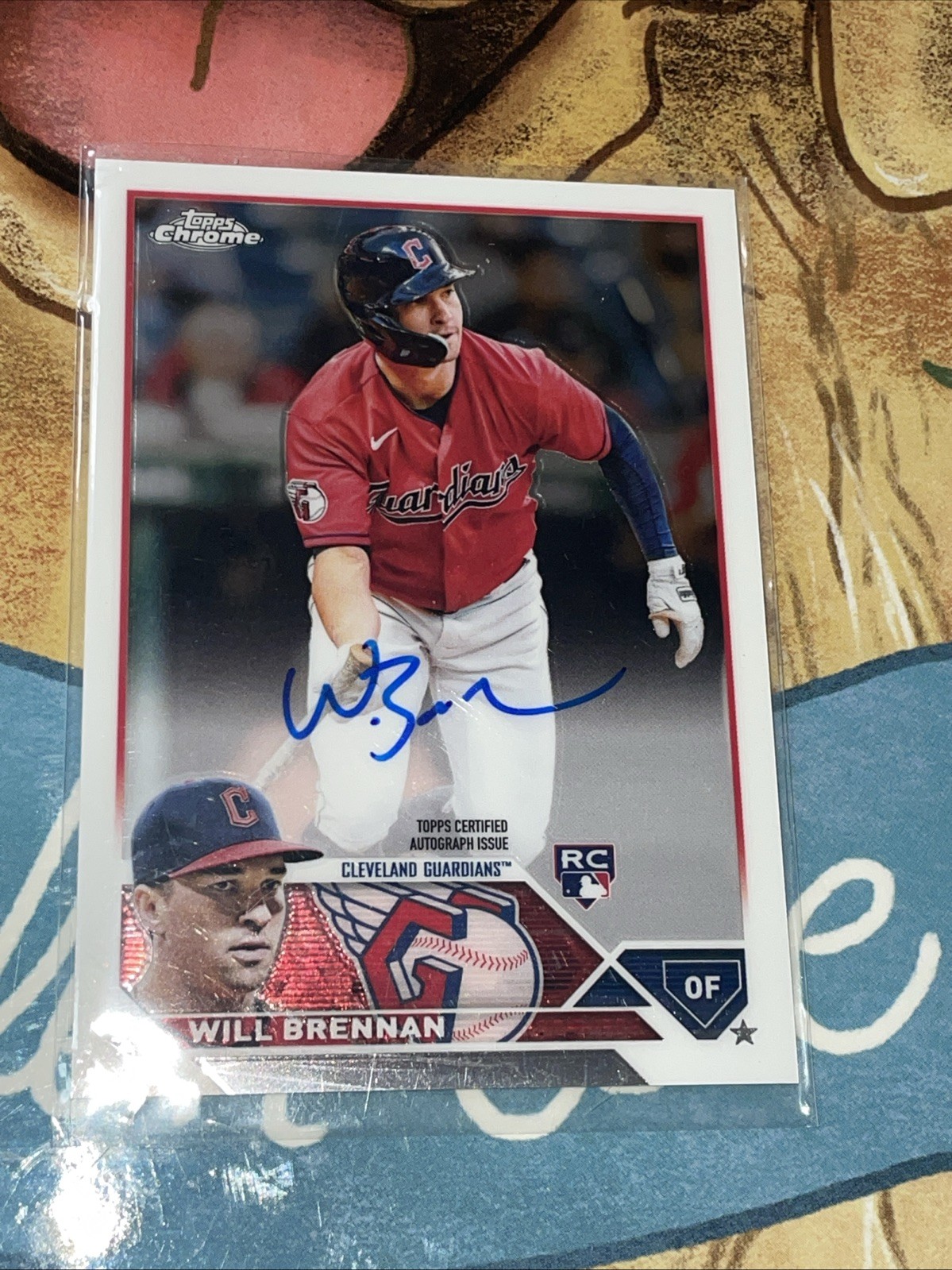 Will Brennan 2023 Topps Chrome Rookie RC Auto Autograph #3