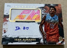 21/22 Inception OTE Izan Almansa Autograph 3 CLR Shoe Patch RC 22/25 Real Madrid