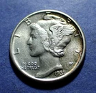 1931 Mercury Dime  AU