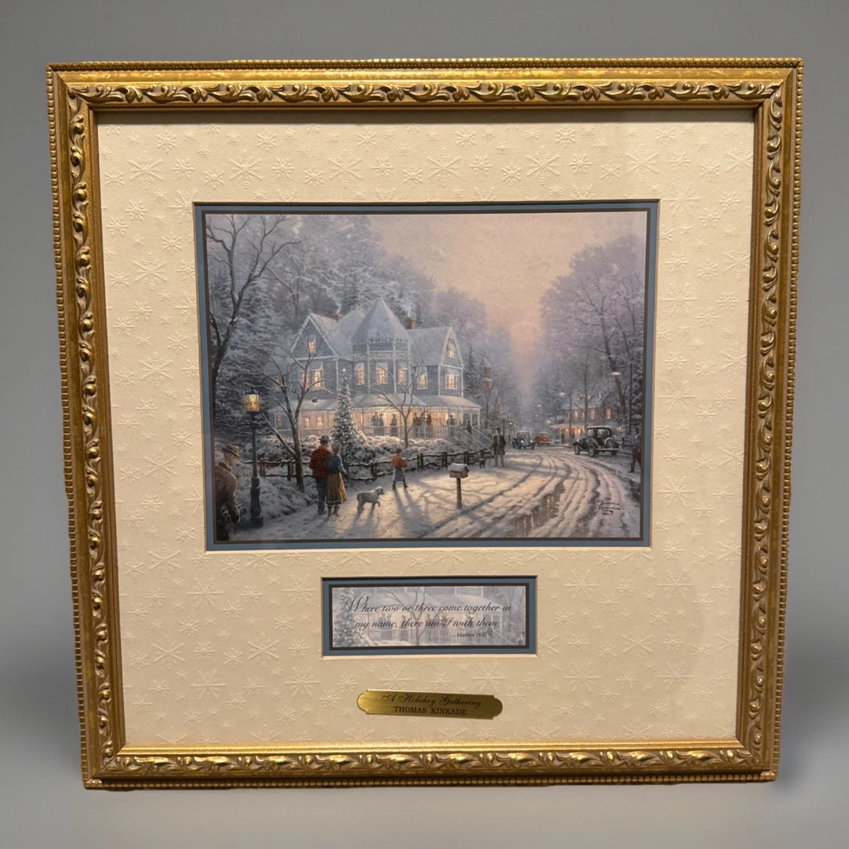 Thomas Kinkade Holiday Gathering In Art Prints for sale | eBay