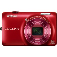 Nikon COOLPIX S6300 Digital Camera 16MP 10x Optical Zoom English Language Red