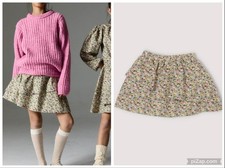 THE NEW SOCIETY ALPHA SKIRT MULTI FLORAL RUFFLE PULL ON FLARE 99 SZ 10