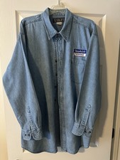Men  s Denim Long Sleeve Shirt XL