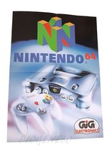 VINTAGE 90S NINTENDO 64 STORE DISPLAY POSTER BANNER GIG ELECTRONICS