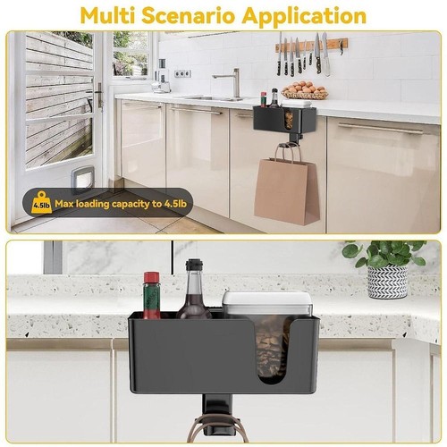 360° degree Rotating Desk Side Box Metal Water Cup Holder Home - Afbeelding 9 van 16