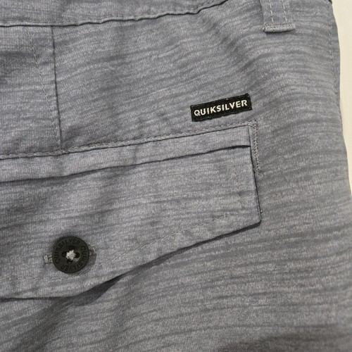Quicksilver Amphibian Shorts Mens Sz 36. 10 Inseam. 21 Inch Length. Gray - Picture 5 of 8
