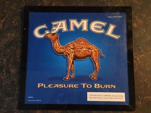 Vintage Camel Cigarettes Advertising Counter Pad Display Plastic 12×11