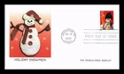 DR JIM STAMPS US COVER HOLIDAY SNOWMEN FIRST DAY ISSUE FLEETWOOD