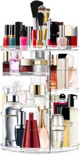 Makeup Organizer 360 Rotating Cosmetic Organizer DIY Adjustable Makeup Carousel