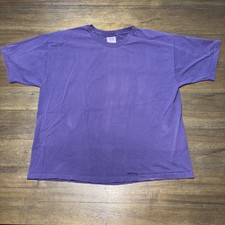 Vintage Hanes Her Way Purple Blank T Shirt Sz...