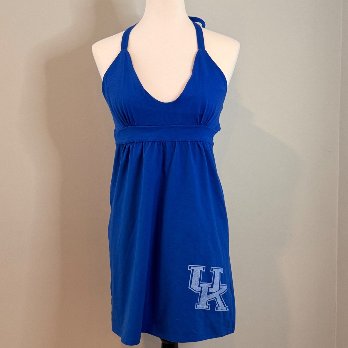 Royal Blue Halter Dress Kentucky Wildcats UK Logo Small Royal Blue Halter Dress Kentucky Wildcats UK Logo Small