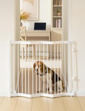 No Pawblems Retractable Safety Gate, Metal Adjustable Dog Gate for Doorways, ...
