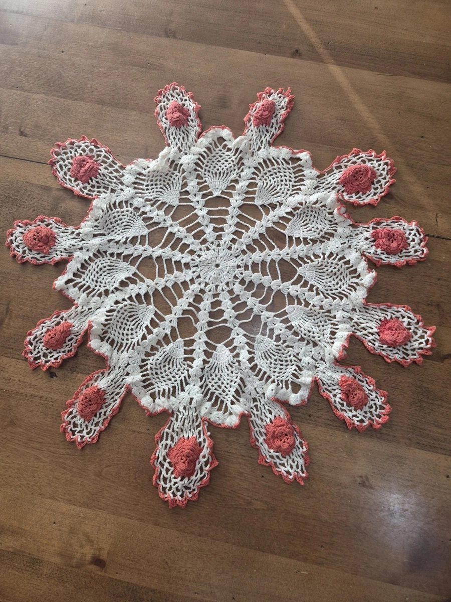 Vintage Crochet Flower Doilies for sale | eBay