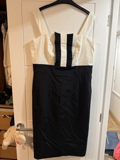Bialcon Black/White Mini/Midi Dress - Size 16 BNWT