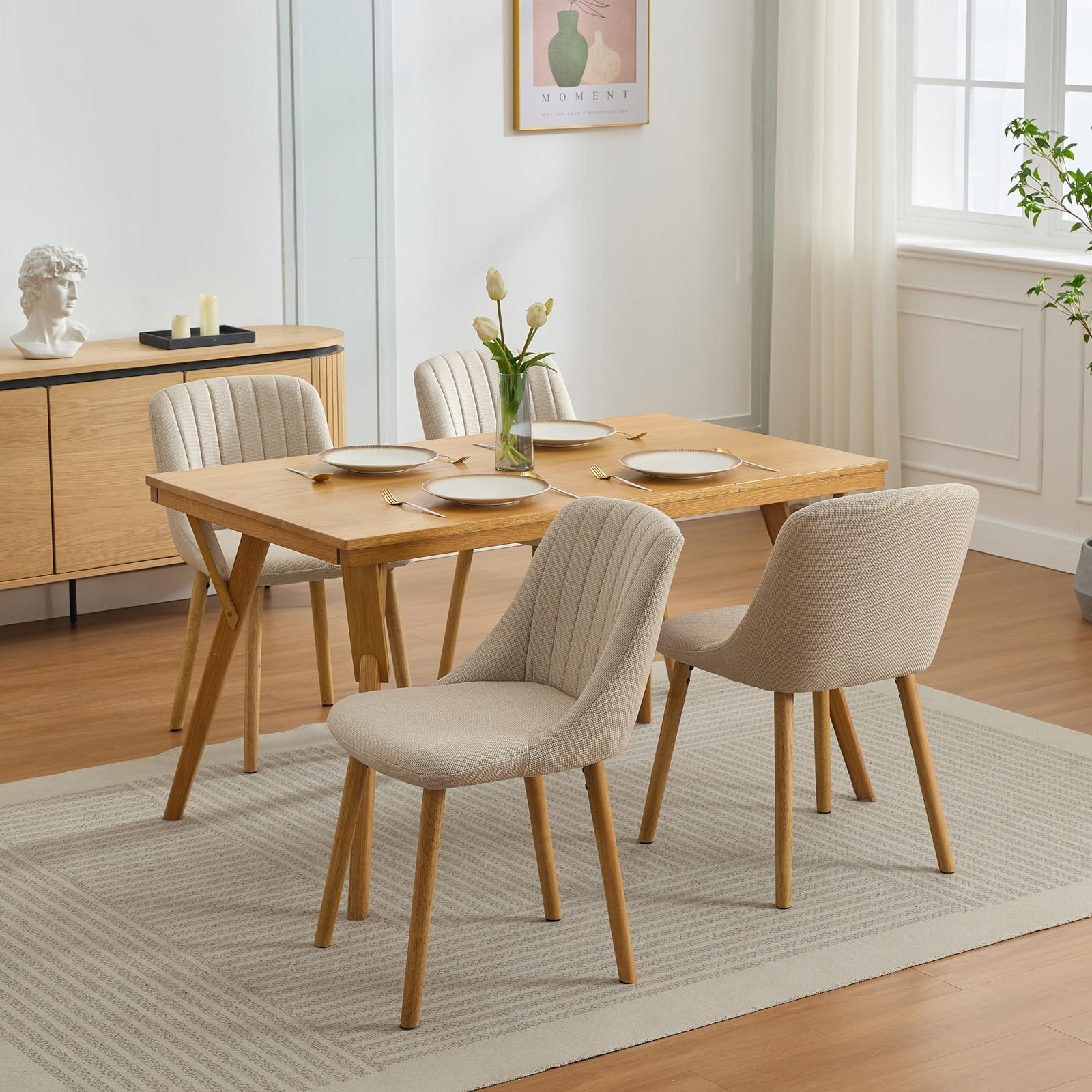 S Accent Living Room Chairs Set Of 2 Beige Kitchen And Dining Chairs