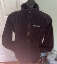 Women s MARMOT Black Fleece Full Zip Jacket, Size Medium
