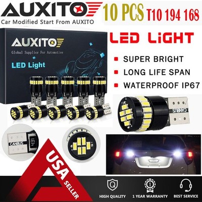 10X CANbus 6000K 24SMD T10 High Power White LED Lights Bulbs 194 168 175 W5W EOA