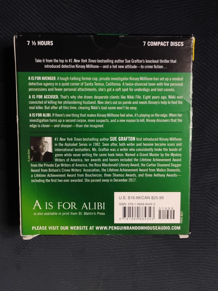 SUE GRAFTON 3 BOOK LOT - CD Audiobooks - Image 3 of 4