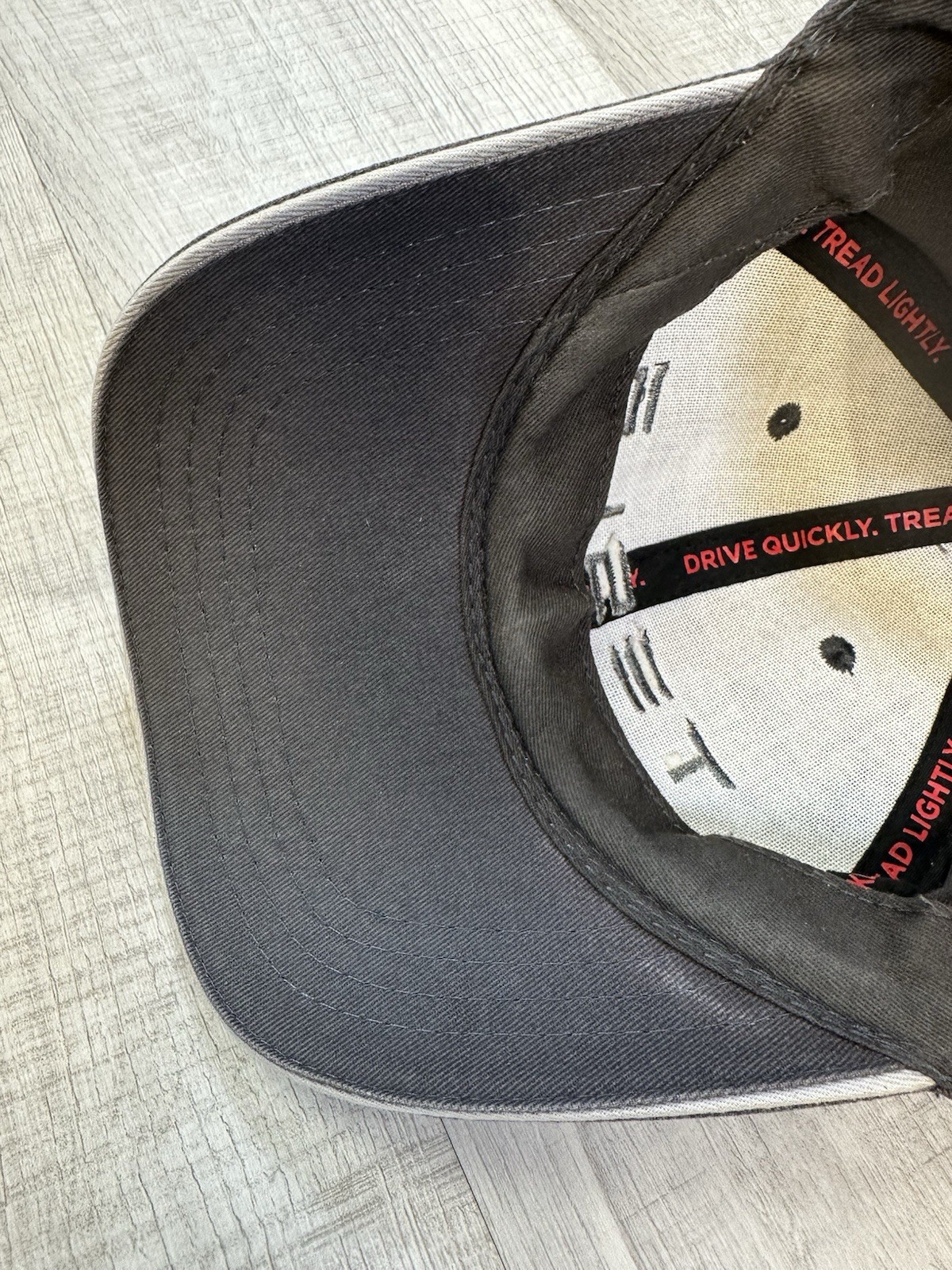 Tesla Hat Gray Strapback Ball Cap Distressed Adul… - image 11