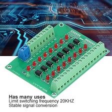 Optical Isolation Module 24V To 5V 8 Channel Optocoupler PLC Converter Board