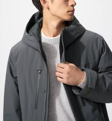UNIQLO Hybrid Down Parka Dark Gray 482992 Water-repellent Unisex