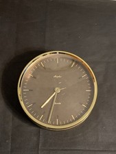 Orologio Angelus Quarzo Ottone Scrivania/Mantello Vintage Made In West Germany - Funzionante