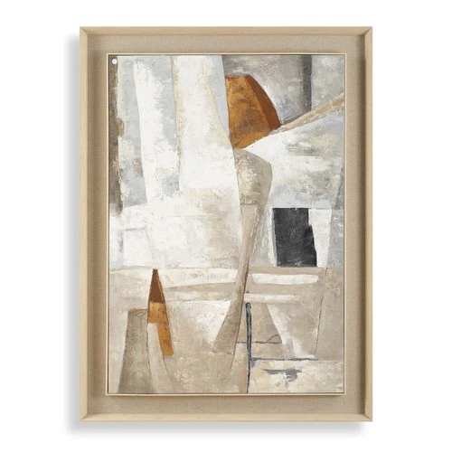 Uttermost 32439 Hide and Seek 59" x 44" Framed Abstract Painting - Hand Painted - Picture 1 of 6