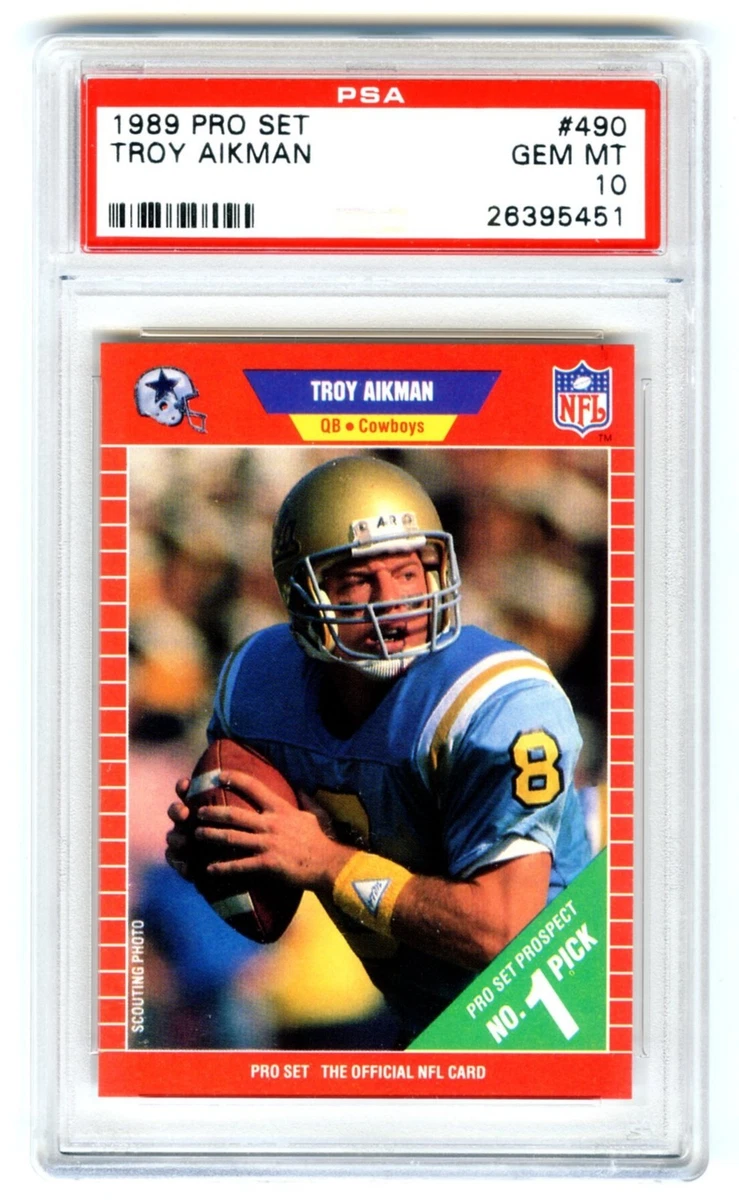 Troy Aikman Football Pro Set Rookie Original Sports Trading Cards